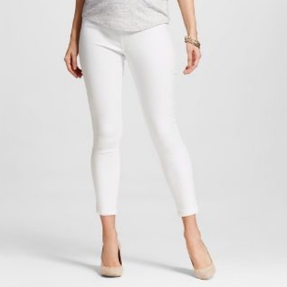 white maternity jeans skinny